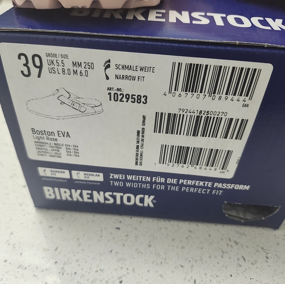 NWT Birkenstock Women's Boston EVA / Light Rose - Picture 7 of 7